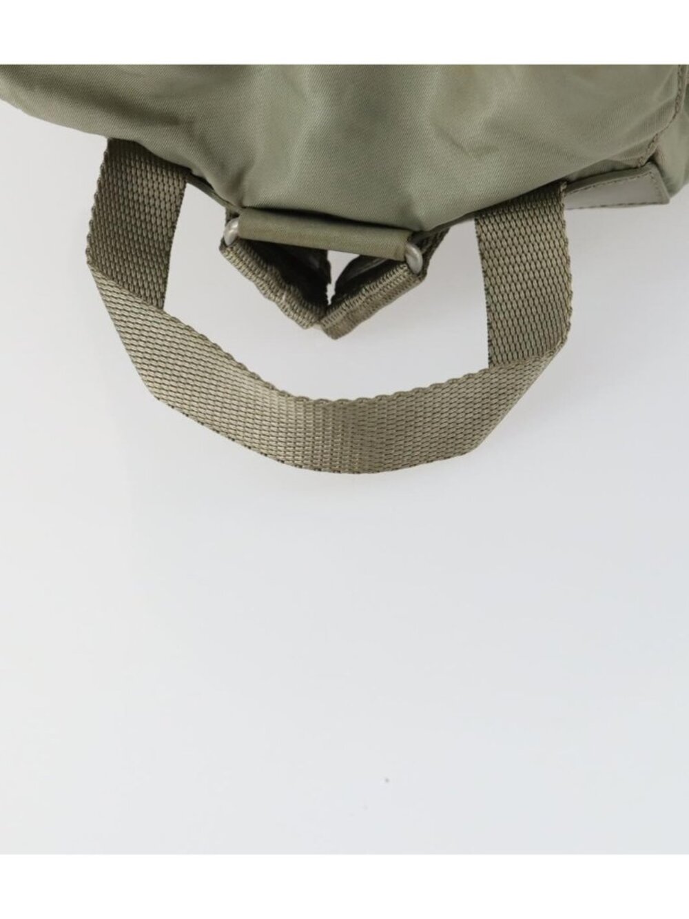 PRADA Backpack Nylon Beige Silver - Picture 6 of 16